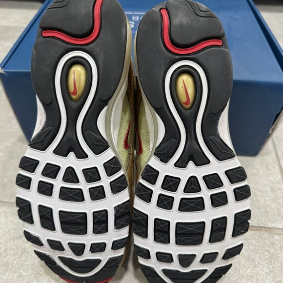 Size 7Y/8.5W Nike Air Max 97 OG QS Metallic Gold 2017 - Picture 5 of 6